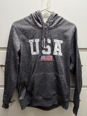 Ranger By R Z Outdoors USA Hoodie Sweatshirt USA Unisex Adults Heather Gray S